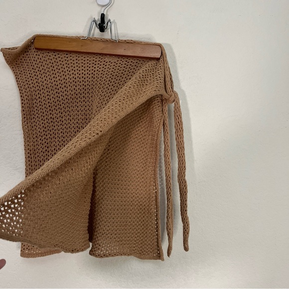 Camila Coelho Tan Swim Coverup Sao Paolo Adjustable Wrap Skirt Revolve Beachy XS - Picture 7 of 13